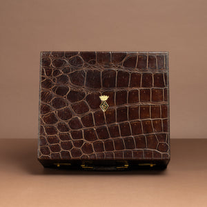 Set of Two Crocodile Skin Cases by Cartier