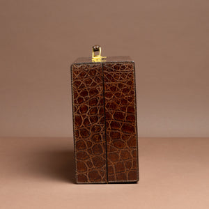 Set of Two Crocodile Skin Cases by Cartier