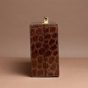 Set of Two Crocodile Skin Cases by Cartier