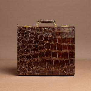 Set of Two Crocodile Skin Cases by Cartier