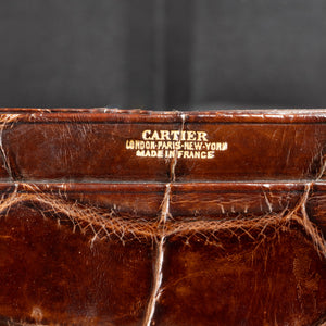 Set of Two Crocodile Skin Cases by Cartier