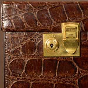 Set of Two Crocodile Skin Cases by Cartier