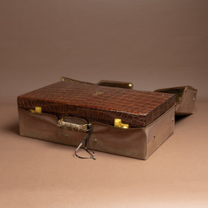 Set of Two Crocodile Skin Cases by Cartier