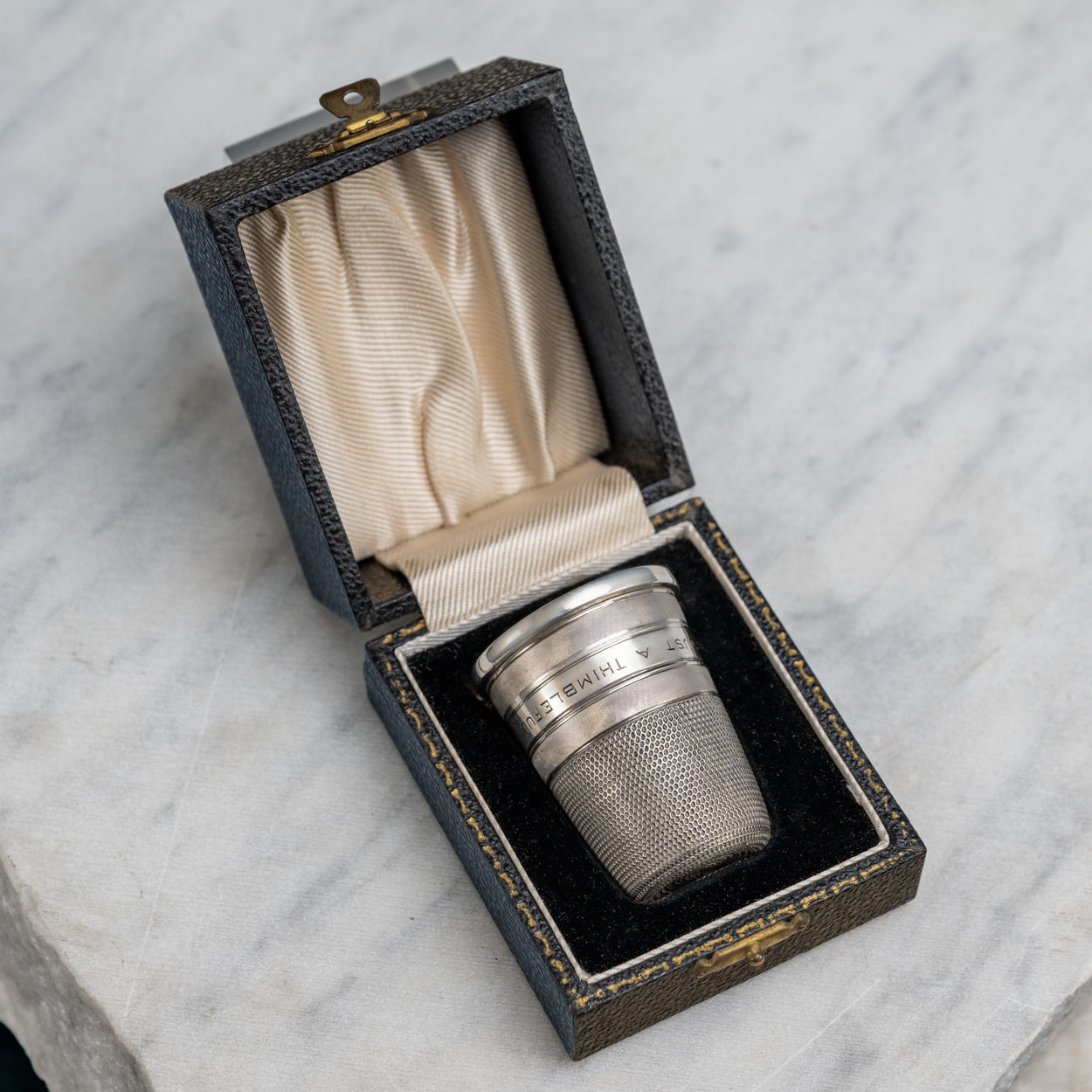 Cased Silver Spirits Measure
