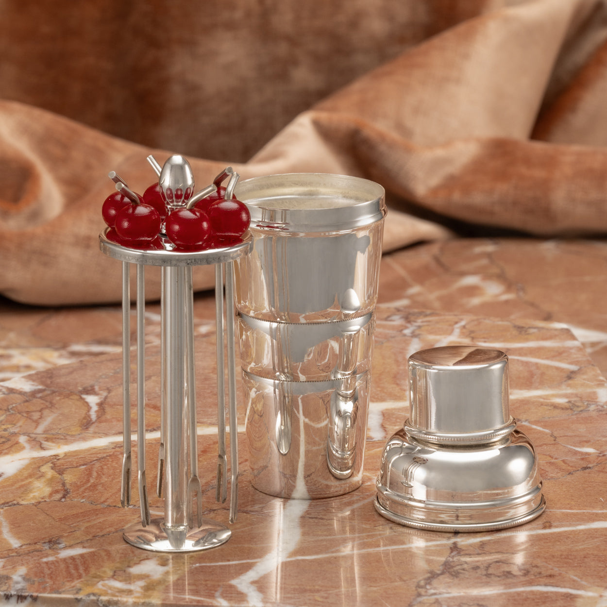 Set of Six Cocktail Cherry Sticks