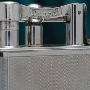 Dunhill 'Giant' Lighter with Chrome Plated Engine Turned Finish