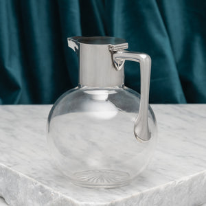 Silver Topped Glass Claret Jug