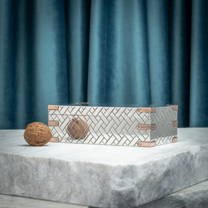 Herringbone Silver Box