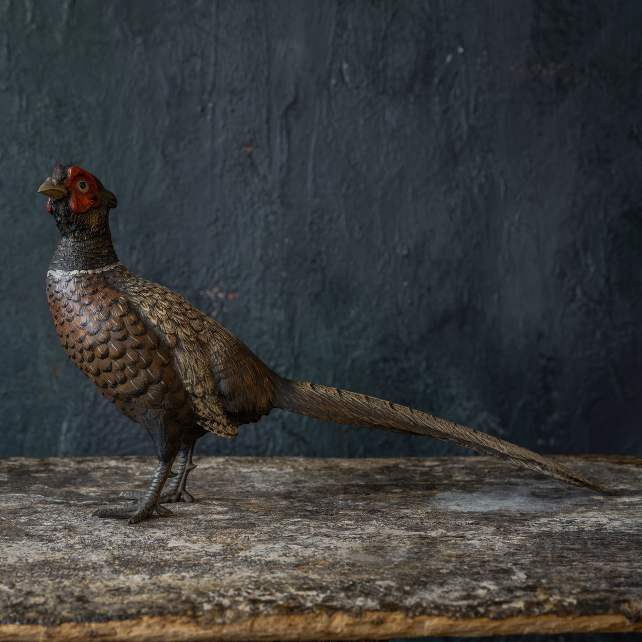 Cold Painted Bronze Pheasant