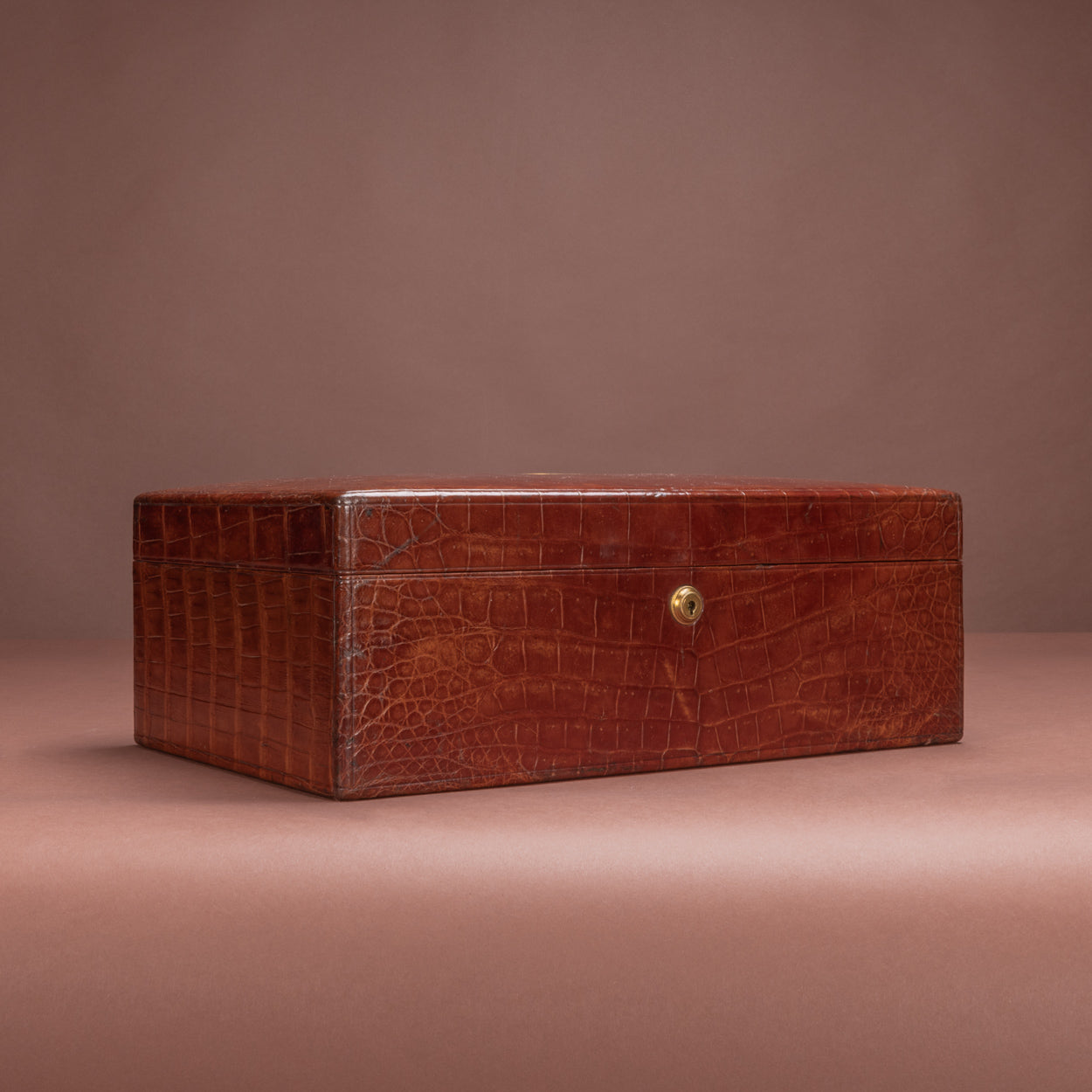 Crocodile Skin Covered Correspondence Box – Bentleys London