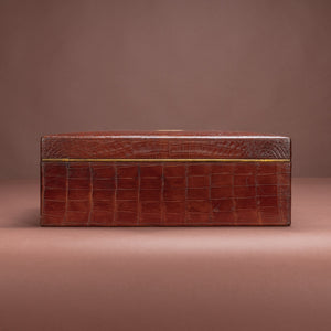 Crocodile Skin Covered Correspondence Box