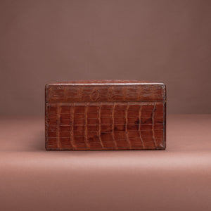 Crocodile Skin Covered Correspondence Box