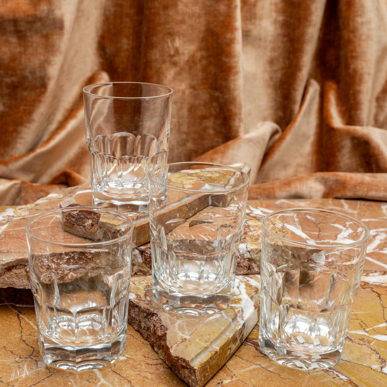 Set of Four Cut Crystal Tumblers