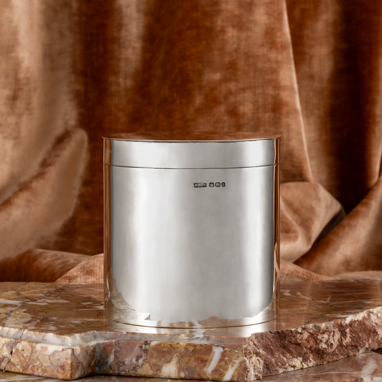 Large Silver Canister