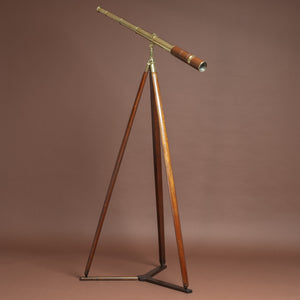 Leather Covered Brass Telescope