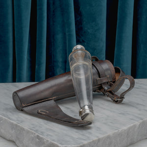 Leather Cased Double End Saddle Flask