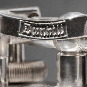 Dunhill 'Giant' Lighter with Engine Turned Silver Plated Finish