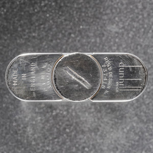 Dunhill 'Giant' Lighter with Engine Turned Silver Plated Finish