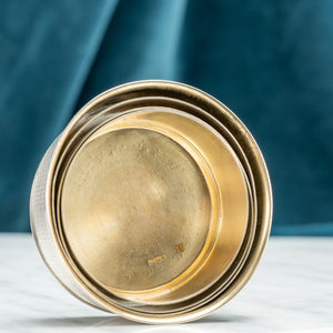 Collapsible Engine Turned Silver Cup