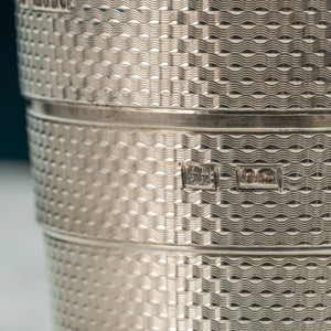 Collapsible Engine Turned Silver Cup