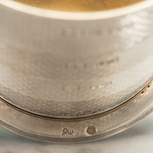Collapsible Engine Turned Silver Cup