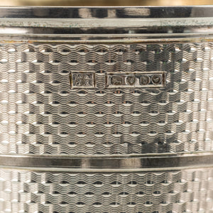 Collapsible Engine Turned Silver Cup