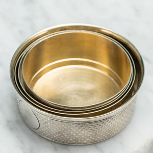 Collapsible Engine Turned Silver Cup