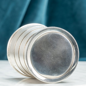 Collapsible Engine Turned Silver Cup
