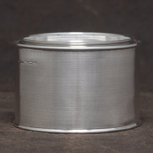 Asprey Engine Turned Silver Canister
