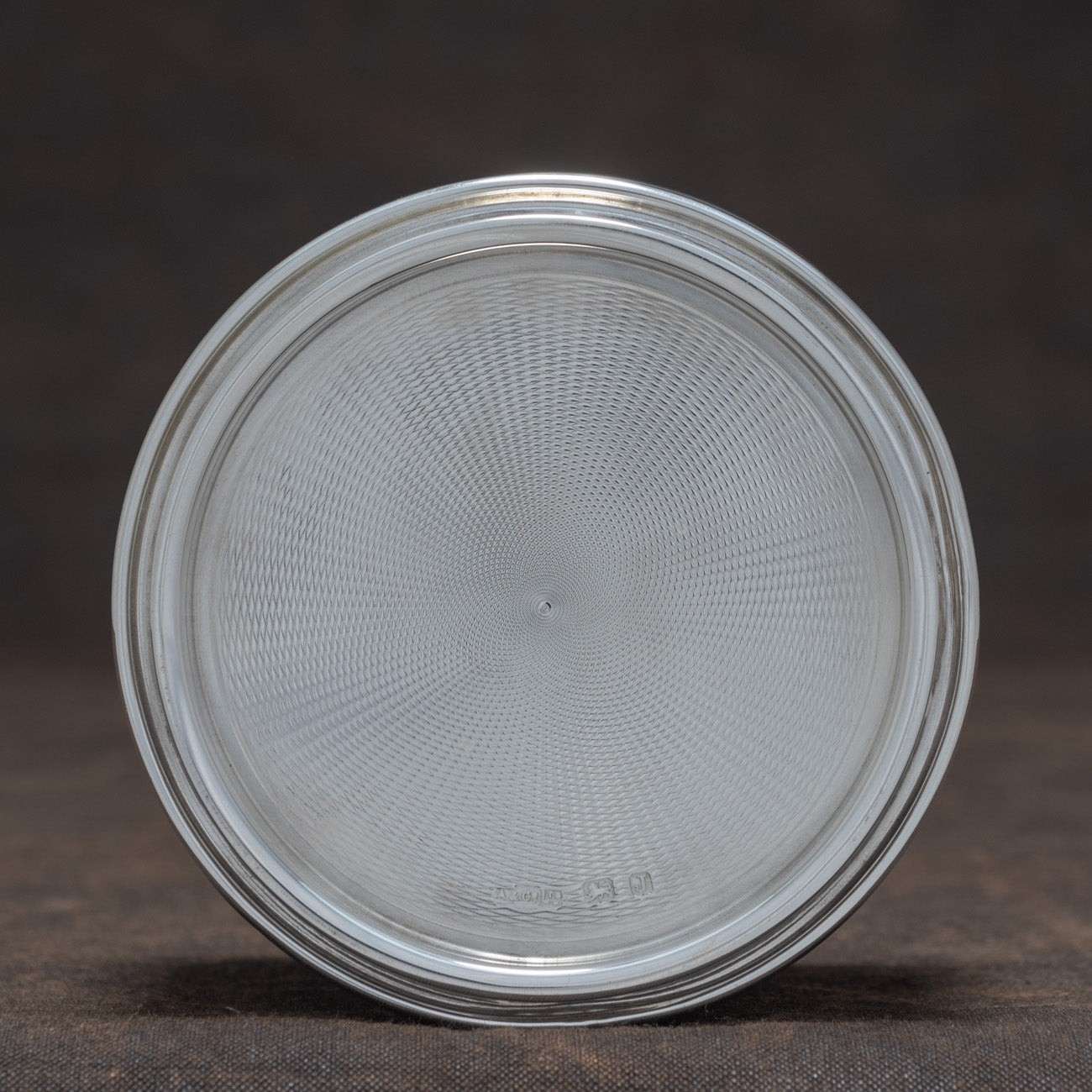 Asprey Engine Turned Silver Canister – Bentleys London