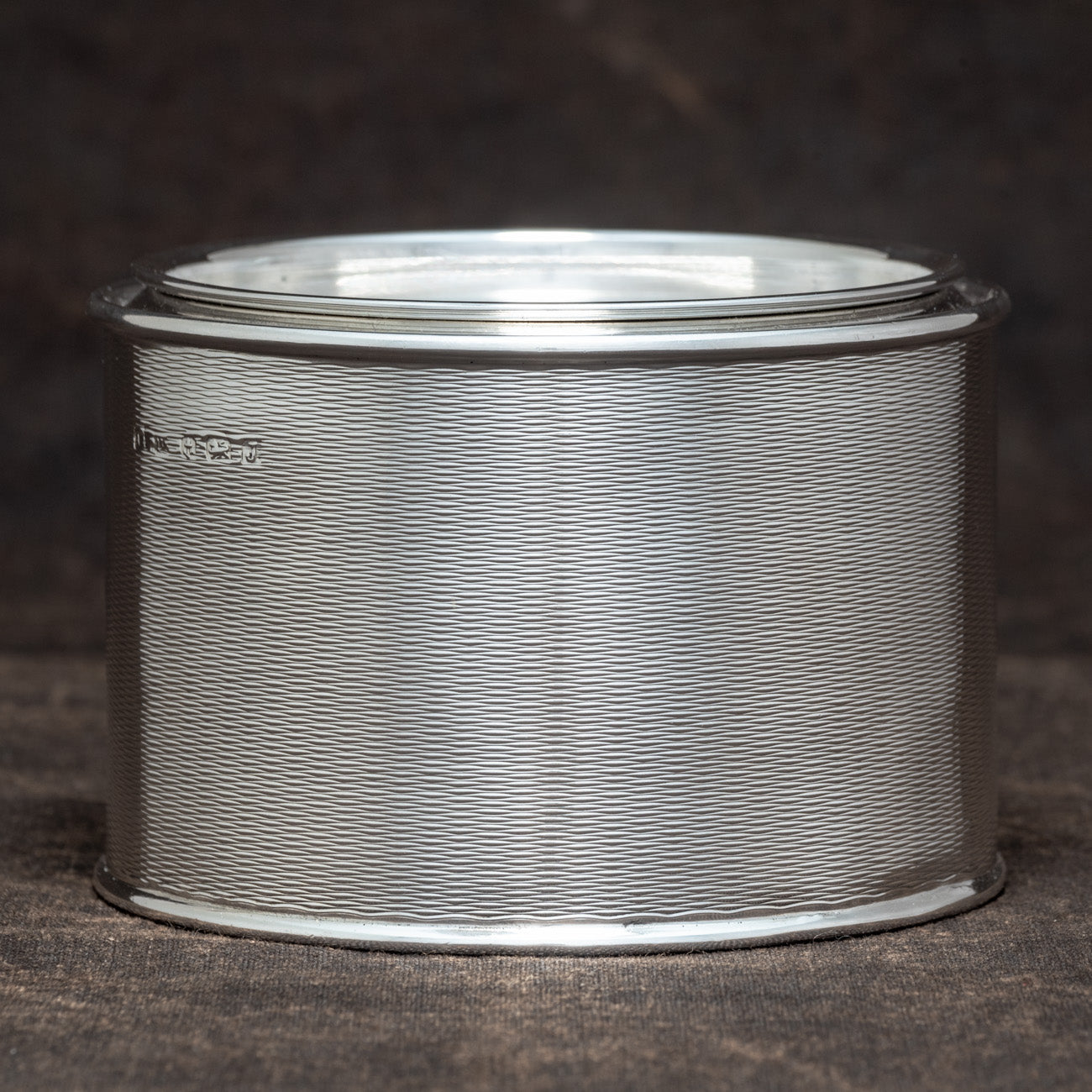 Asprey Engine Turned Silver Canister – Bentleys London