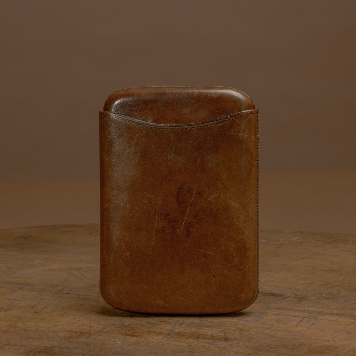 Mid Tan Leather Cigar Case