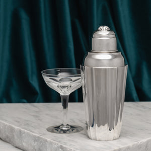 Fluted Swedish Silver Cocktail Shaker