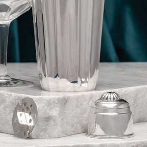 Fluted Swedish Silver Cocktail Shaker