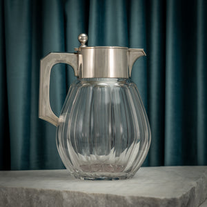 Silver Mounted Cut Glass Lemonade Jug