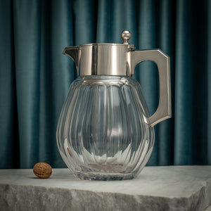 Silver Mounted Cut Glass Lemonade Jug