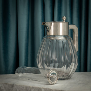 Silver Mounted Cut Glass Lemonade Jug