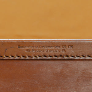 Mid Tan Leather Suitcase