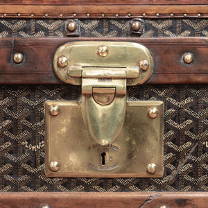 Large Goyard Steamer Trunk