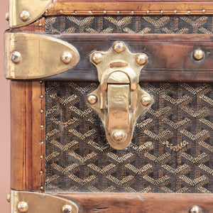 Large Goyard Steamer Trunk