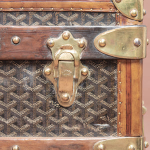 Large Goyard Steamer Trunk