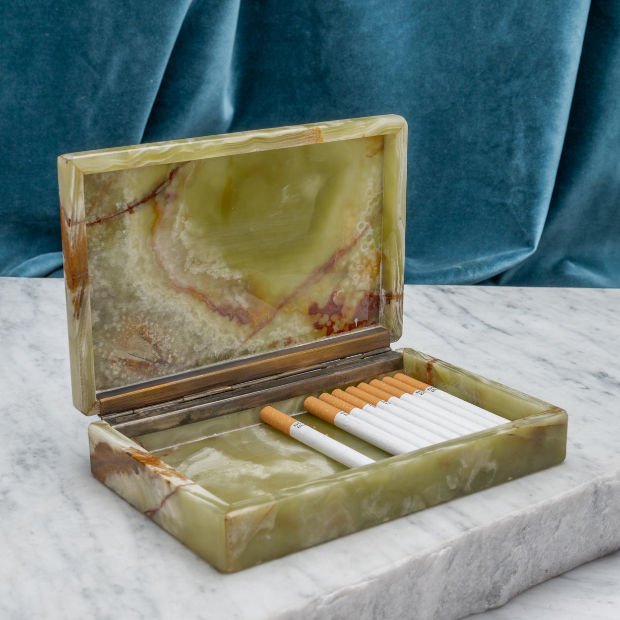 Green Onyx Stone Box