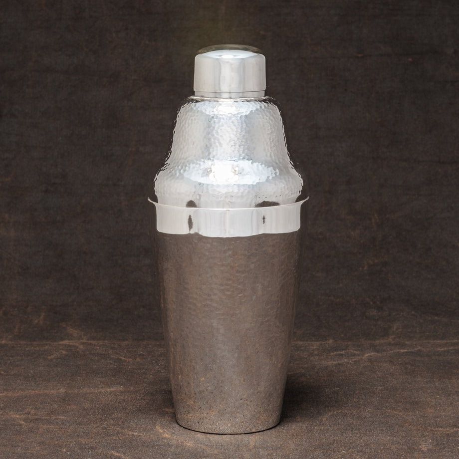 Hammered Silverplate Cocktail Shaker