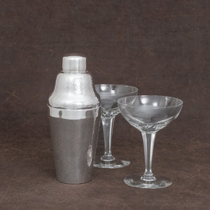 Set of Cut Crystal Coupe Glasses