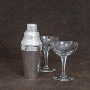 Hammered Silverplate Cocktail Shaker