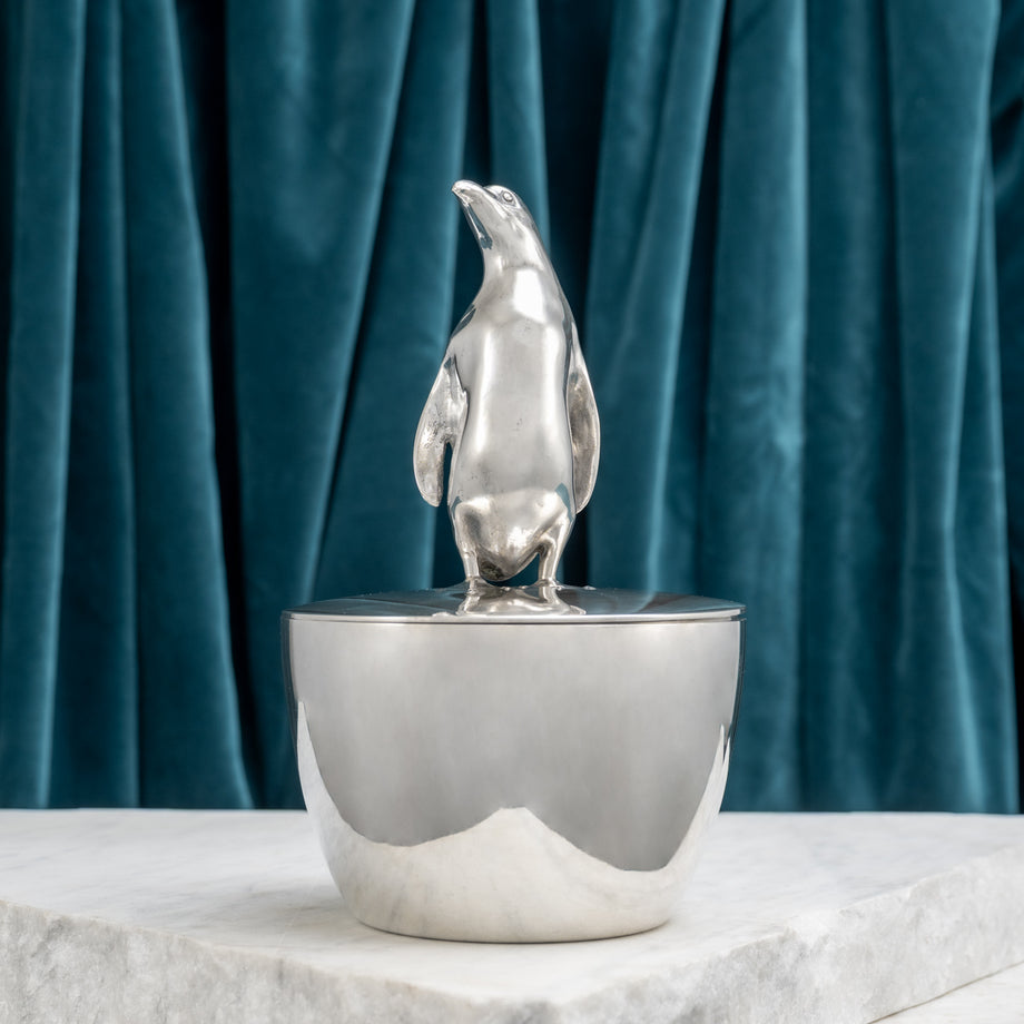 Silver 'Penguin' Ice Cube Bucket