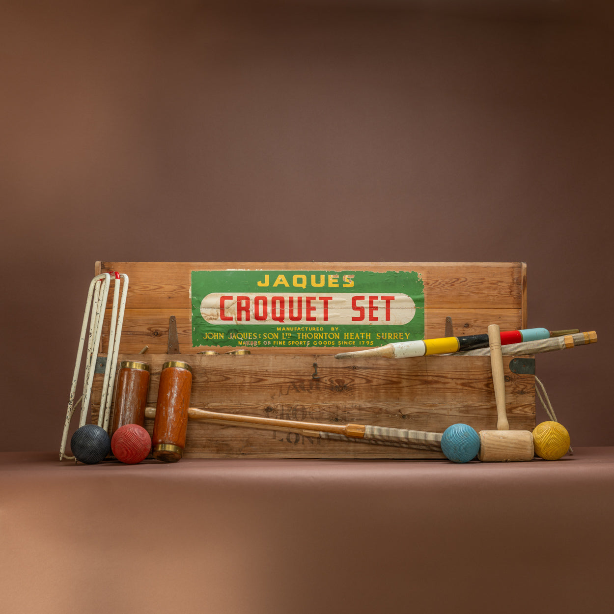 Boxed Jaques Croquet Set