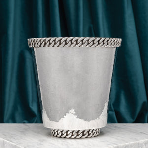 Hammered Silver Plate Wine Cooler/Champagne Ice Bucket by Jean Després