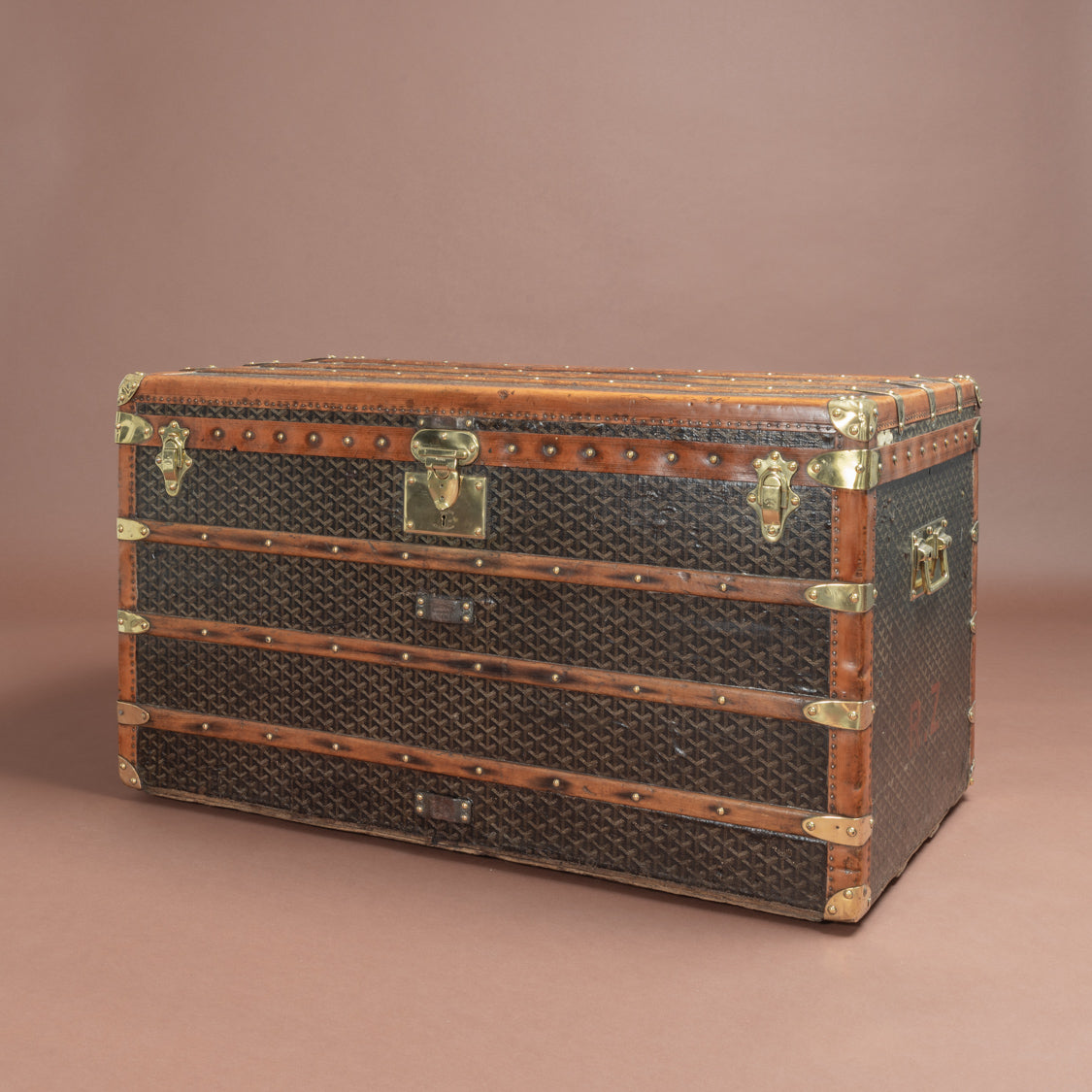 Goyard Suitcase, Goyard Steamer Trunk