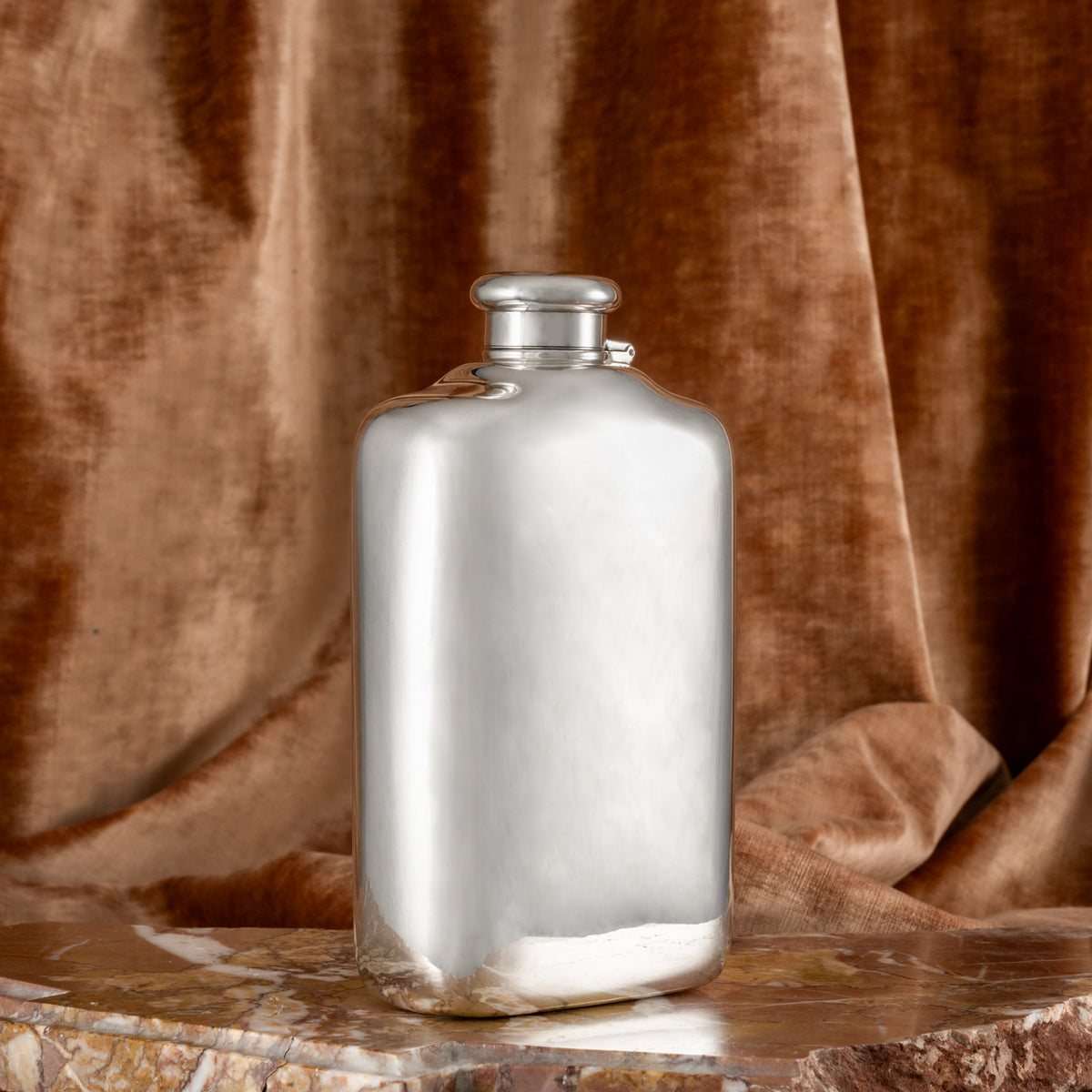 Large Silver Flask – Bentleys London
